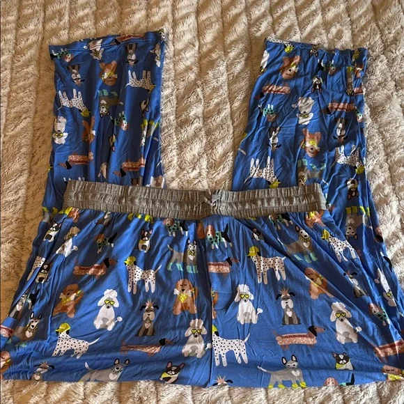 Little Sleepies Blue Animal Print Pajama Pants - Picture 1 of 6